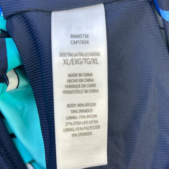 Coco Contours Cameo Halter Bikini Swim Top & Bottoms Multicolor Women's XL NWT - Picture 10 of 12